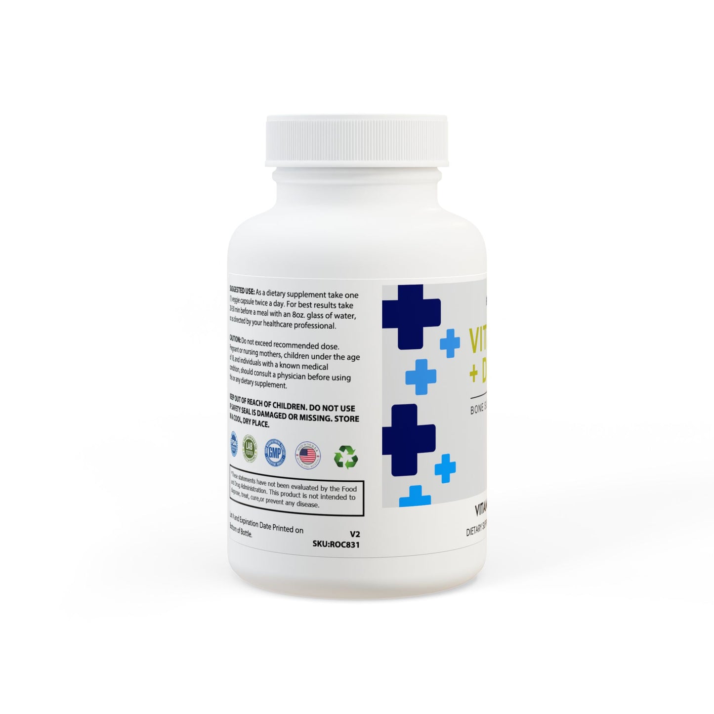 Vitamin K2 + D3 Supplement (60 Capsules)