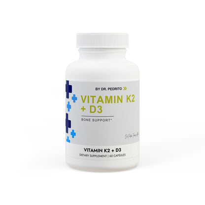 Suplemento de vitamina K2 + D3 (60 cápsulas)