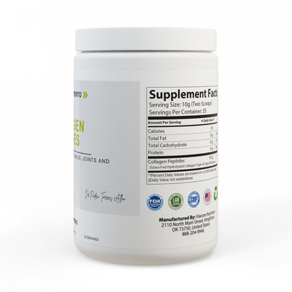 Collagen Peptides Type I & III Supplement (350g, 12.3oz)