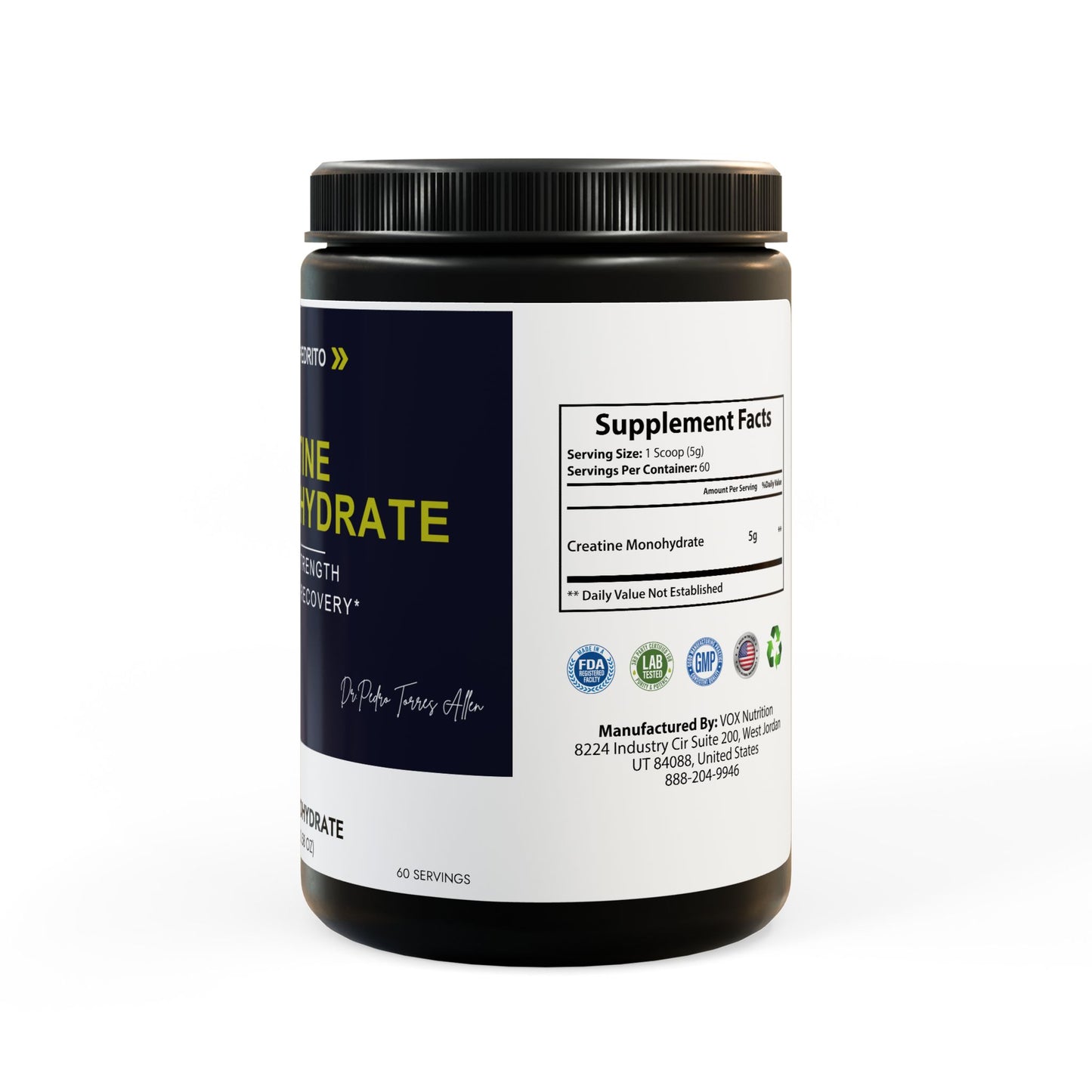 Creatine Monohydrate Supplement (300g, 10.58oz)